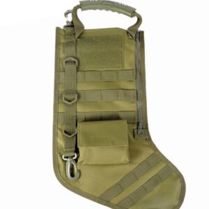 Tactical Christmas Stockings Bag Military Hanging Ornament Outdoor Sports – Green