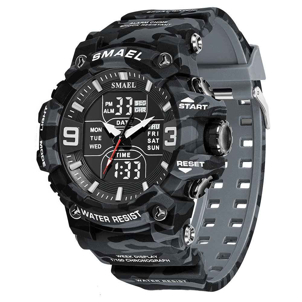 Outdoor Waterproof Electronic Watch Camouflage Sports Luminous Tactics - Image 3