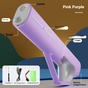 Automatic Water Feeding Pulse Electric Water Gun Toy – Pink Purple