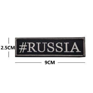 RUSSIA Embroidered Chest Strip Velcro Label – Russia