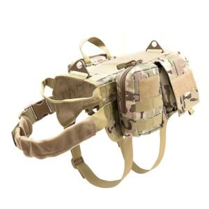 Waterproof Tactical Dog Clothes Small, Medium And Large Dogs Training Dog Vest K9 Chest Strap Suit – CP, XL