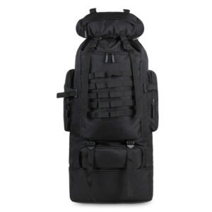 Oxford Cloth Large Capacity Outdoor Sports Mountaineering Bag – Black, 100L