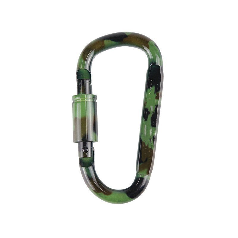 Type D Camo Spray Painted Long Nut Mountaineering Buckle Tactical Hanging Buckle - Image 5