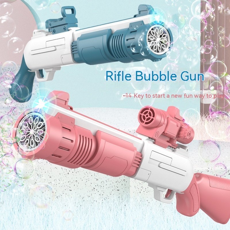 Electric Bubble Gun Children's Automatic Bubble Gatling Outdoor Toy Stall - Image 4