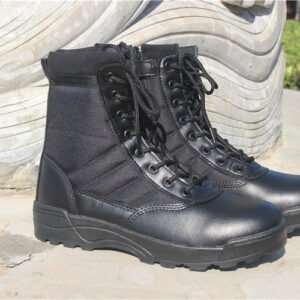 Outdoor training high-top tactical boots – Black, 36