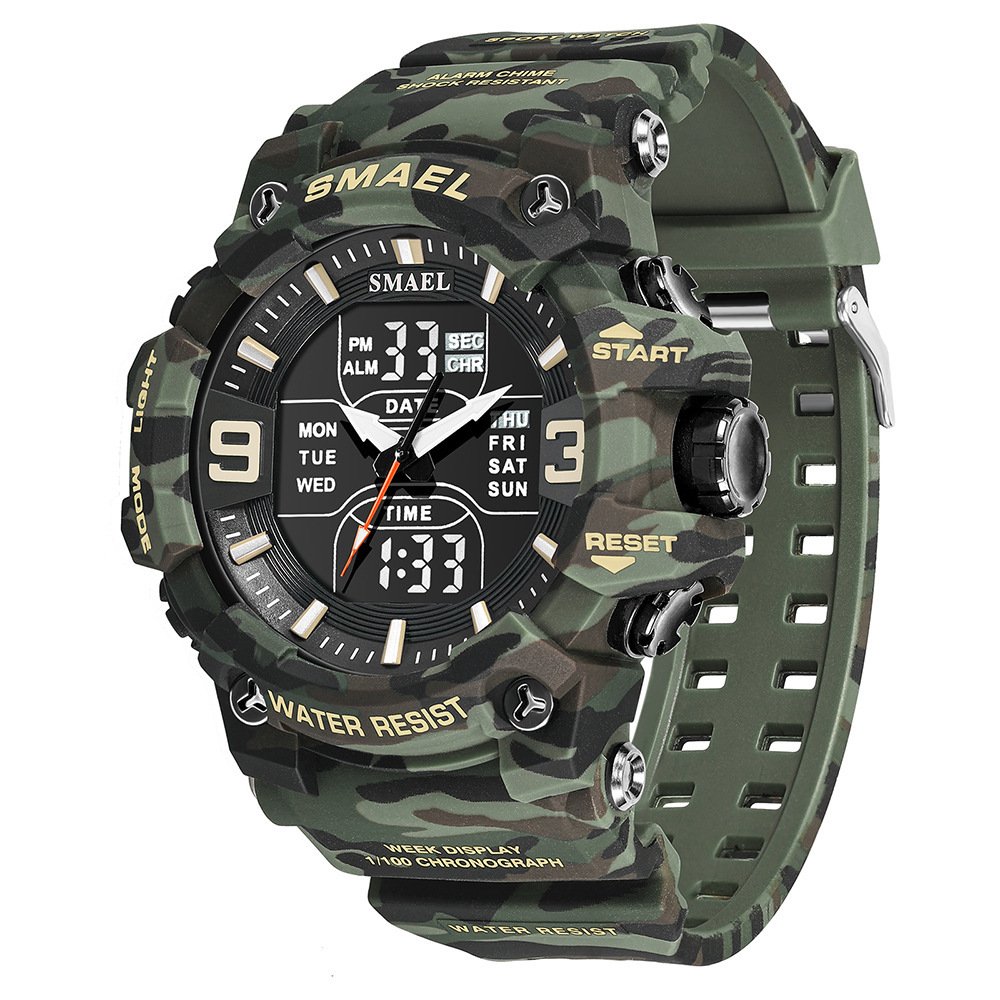 Outdoor Waterproof Electronic Watch Camouflage Sports Luminous Tactics - Image 5