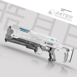 Automatic Water Feeding Pulse Electric Water Gun Toy – Moon White