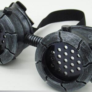 Steampunk gas mask face – Silver