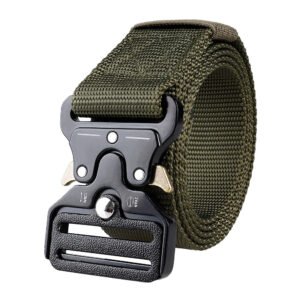 Tactical Belt Military Fan Casual Buckle Belt – Green, 125cm