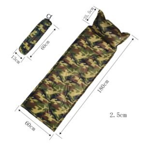 Camo Automatic Inflatable Cushion With Pillow Outdoor Camping Camping Damp