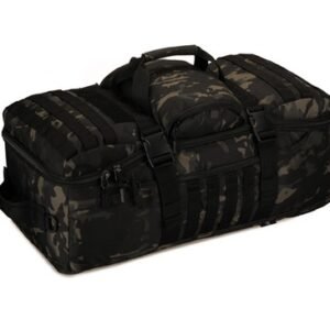Tactical Camouflage Outdoor Large Capacity Backpack Waterproof Handbag – Black scorpion camouflage