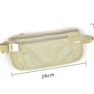 Zippered Waist Security Pouch With Coolmax Fabric
