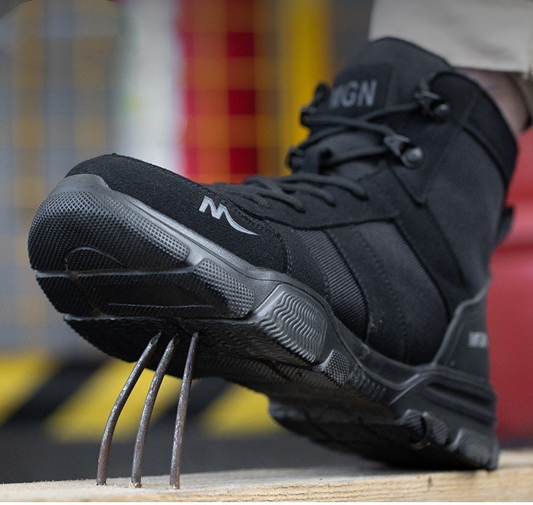 Labor Protection Shoes Anti-smash Anti-puncture Protective Shoes High Top - Image 2