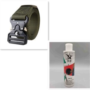 Tactical Belt Military Fan Casual Buckle Belt – K set, 125cm