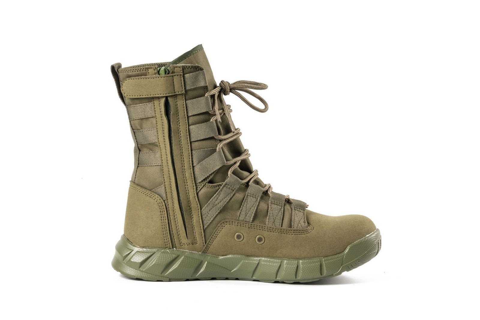 New High Top Combat Green Desert Boots Lightweight - Image 7