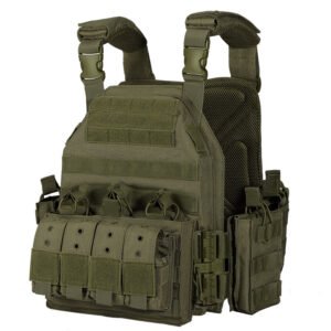 Quick Dismantling Tactical Vest Outdoor Military Fan CS Protective Equipment 6094 Combat Tactical Vest Camouflage Suit – Military green