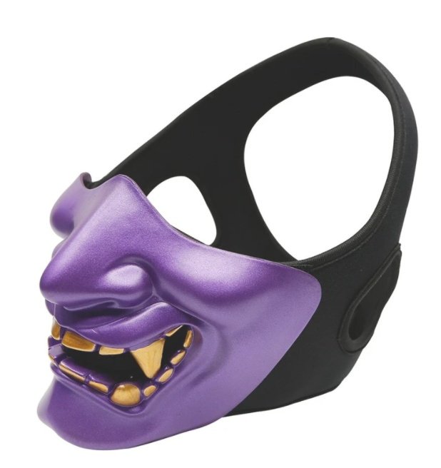 Compatible with Apple, Japanese Ninja Mask Grimace Half Face - Image 3