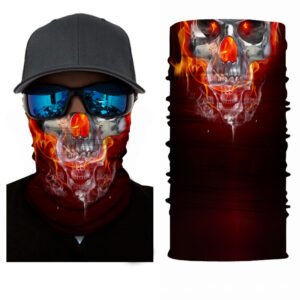 Skull Half Face Series Magic Headband Seamless Protective Warm Scarf Outdoor Equipment Mask – Style3