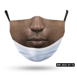 Strange Face Mask Parody Simulation Printing Adult – G