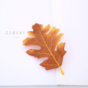 Simulation Leaf Perilla Maple Decoration Diy Scrapbook Shooting Props – 14style, 50PCS