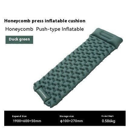 Outdoor Honeycomb Press Type Inflatable Mattress Single Thickened Moisture-proof Tent Sleeping Mat - Image 4