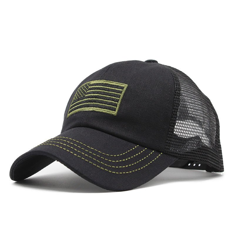 Summer Men's Outdoor Camouflage Mesh Cap Embroidered Hat - Image 10