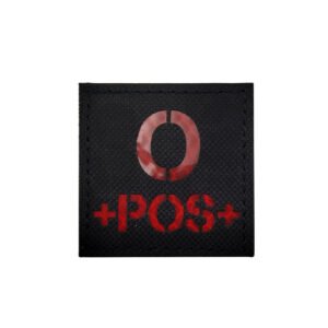 Reflective Blood Type Badge Velcro Armband – O Red M00016 12