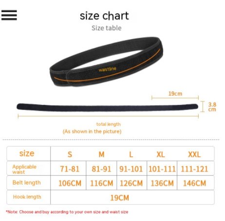 Tactical Hook Surface Inner Belt 15-inch Wide Velcro Ronin Inner Belt Waist Seal - Image 6