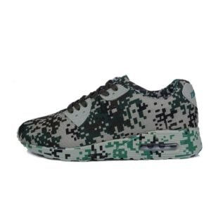 Camouflage air cushion shoes fashion men and women sports shoes – Army Green, 39