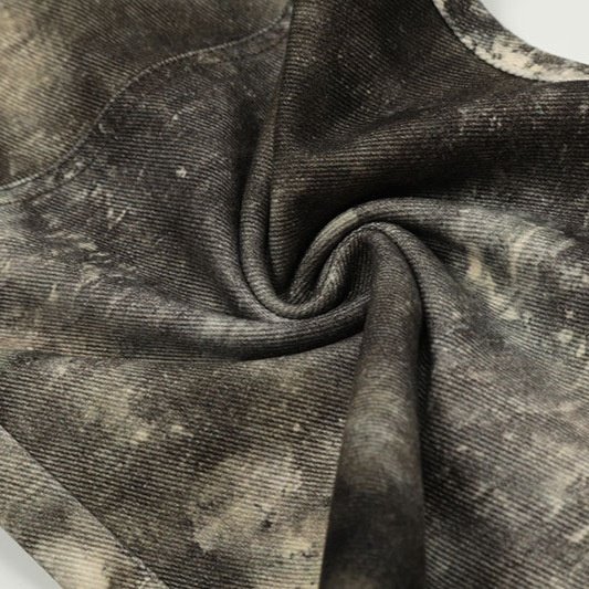 American High Street Multi-pocket Dirty Dyed Moss Camouflage Cargo Pants Men And Women - Image 4