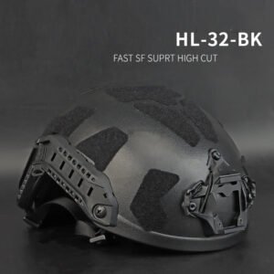 Solid Color Tactical Helmet Full Protection Version – Black