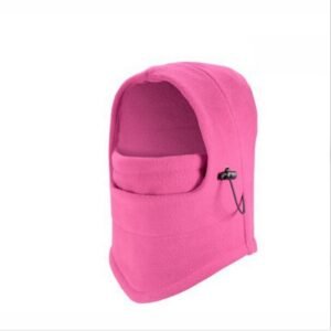 Windproof Hat With Mask Unisex Ski Hat Mens Winter Fleece Wrapped Warm Hat – Pink, Uniform code
