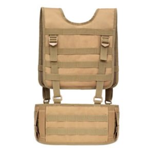Outdoor tactical waistband vest suit – Khaki, One size