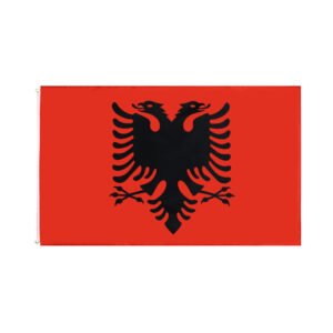 90X150cm Albania Polyester Flag – 90x150cm