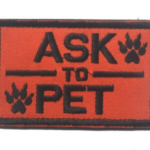 Pet embroidery Velcro – 02 Orange