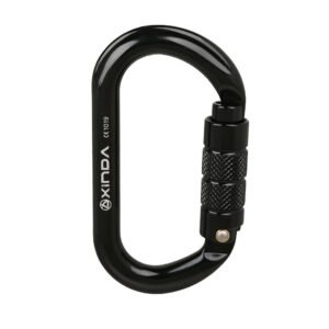Rock Climbing Carabiner O-shaped Thread Lock – Automatic black