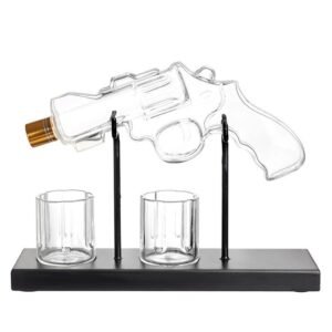 Pistol-shaped Glass Wine Bottle Wine Bubbler – Pistol Shaped Wine Bottle