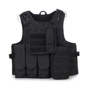 Amphibious tactical vest vest – Black, One size