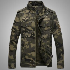 Tactical Camouflage Denim Jacket – Army green, XXL