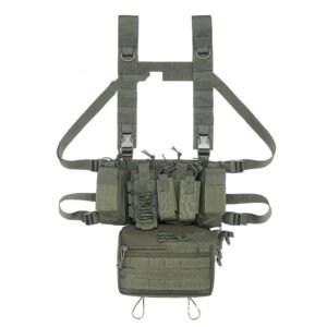 Army Camouflage Outdoor Light Tactical Vest – Belly bag vest green