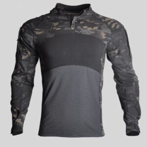 Training Suit Camouflage Frog Suit FG Long-sleeved Frog Suit – Dark night camouflage, XL