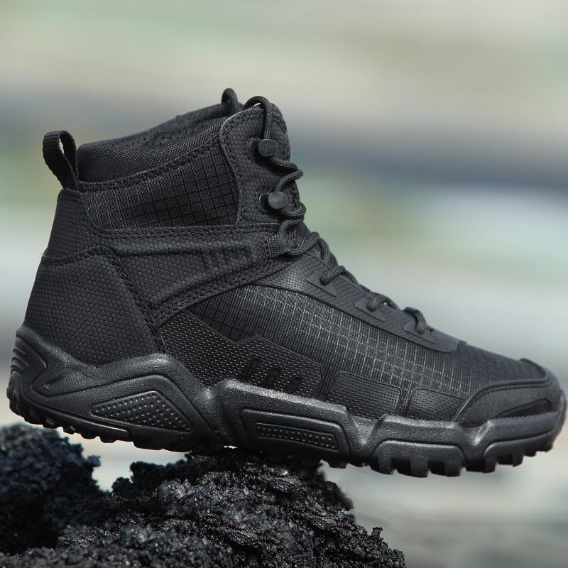 American Ultralight Mid Tube Combat Boots Men's Commando Desert Tactical Hiking Shoes - Image 5