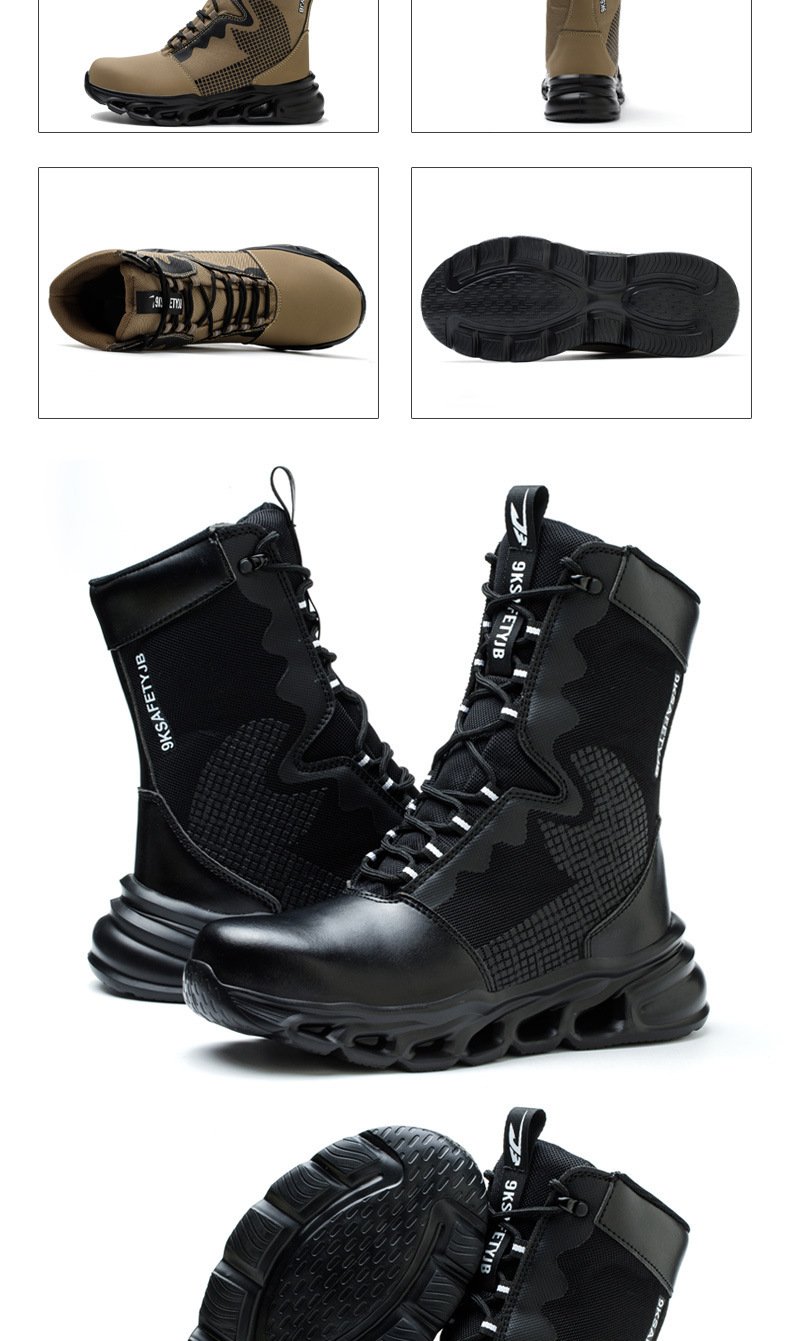 Outdoor Combat Boots Pierce Resistant High Tops - Image 2