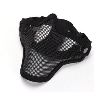Steel Wire Half Face Tooth Guard Protective Mask – Black