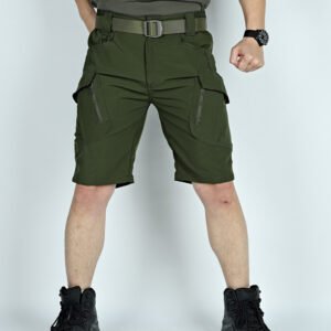 Summer Tactical Five-point Thin Shorts Men – Green, XXL