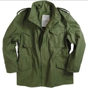 Mid-length Windbreaker Men’s Autumn And Winter Army Green Windproof Jacket