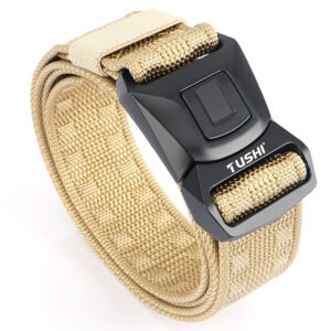 Quick Release Buckle Men’s Tactical Belt – Khaki