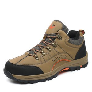 Men’s Cotton Climbing Shoes Waterproof Outdoor Shoes Non Slip Hiking Shoes Climbing Shoes Warm Cross Country Running Shoes Large Size