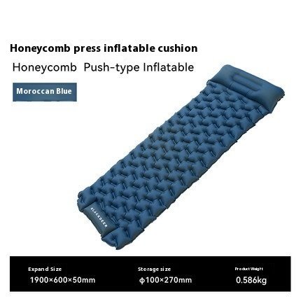 Outdoor Honeycomb Press Type Inflatable Mattress Single Thickened Moisture-proof Tent Sleeping Mat - Image 5