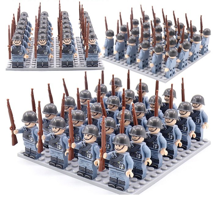 Military BuildingBlock Minifigures Phalanx Suit Camouflage Rifle - Image 9